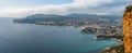 The Cliffs of Cap Canaille, overlooking Cassis and the Mediterranean, in the Bouches du Rhone, in Provence, France Royalty Free Stock Photo