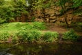 Cliffs in Causey Arch Country Park Royalty Free Stock Photo