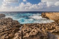 Cliffs of Dwejra on the island of Gozo, Mal Royalty Free Stock Photo