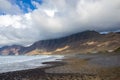 Cliffs of Famara beach Royalty Free Stock Photo