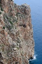 Cliffs and blue sea, Formentera island,  Spain, Europe Royalty Free Stock Photo