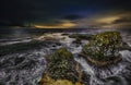 Cliffs in Gatklettur - sunset in Iceland