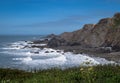 The cliffs at Hartland Quay, north Devon. Rugged coastline Royalty Free Stock Photo