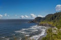 Cliffs and Heceta Head Lighthouse Royalty Free Stock Photo