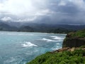 Cliffs at Laie Point peninsula, Oahu, Hawaii