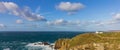 Cliffs at Lands End in Cornwall Royalty Free Stock Photo