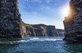 The Cliffs of Moher, Branaunmore Sea Stack Royalty Free Stock Photo
