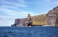 The Cliffs of Moher, Branaunmore Sea Stack Royalty Free Stock Photo