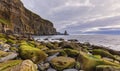 The Cliffs of Moher and castle Ireland. Epic Irish Landscape Royalty Free Stock Photo