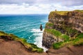 Cliffs of Moher, Ireland. Atlantic Ocean. Royalty Free Stock Photo