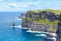 Cliffs of Moher Ireland travel traveling Atlantic Ocean sea Royalty Free Stock Photo