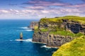Cliffs of Moher Ireland travel traveling sea nature tourism ocean Royalty Free Stock Photo