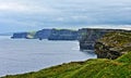 Cliffs of Moher looking north from Moher Tower Hags Head point Royalty Free Stock Photo