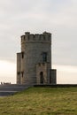 Cliffs of Moher and OBriens Tower Ireland Royalty Free Stock Photo