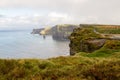 Cliffs of Moher and OBriens Tower Ireland Royalty Free Stock Photo