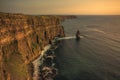 Cliffs of Moher is one of the most known touristic destination in Irland, Ring of Kerry Royalty Free Stock Photo