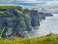 The Cliffs of Moher sea cliffs Ireland Royalty Free Stock Photo