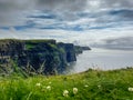 The Cliffs of Moher sea cliffs Ireland Royalty Free Stock Photo