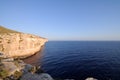 The Cliffs of Mtahleb with Filfla Island