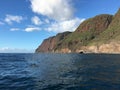 Cliffs on NaPali Coast on Kauai Island in Hawaii - View from Boat, Royalty Free Stock Photo