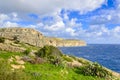 Cliffs near Blue Grotto, Malta Royalty Free Stock Photo