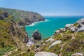 Cliffs near Cabo da Roca, Lisbon, Portugal. Royalty Free Stock Photo