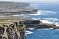 Cliffs near Dun Aengus, Inishmore, Ireland Royalty Free Stock Photo