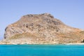 Cliffs near famous Balos beach, Crete, Greece Royalty Free Stock Photo