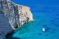 Cliffs near Skinari on Zakynthos, Greece Royalty Free Stock Photo