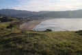 Cliffs and Ocean Mussell rock park in Pacifica California