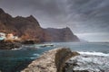 Cliffs and ocean view in Ponta do Sol, Santo Antao island, Cape Verde Royalty Free Stock Photo