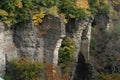 The Cliffs over Ithaca`s Fall Creek Gorge Royalty Free Stock Photo