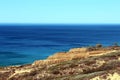The cliffs and Pacific Ocean at Torrey Pines Natural Reserve in San Diego, California Royalty Free Stock Photo