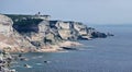 Cliffs with Pertusato lighthouse seen from Bonifacio