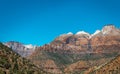 Cliffs and picturesque canyons in the Zion National Park. US Natural Parks Royalty Free Stock Photo