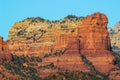 Cliffs Of Red Rock In Layers In Arizona Desert Royalty Free Stock Photo