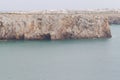 Cliffs and Sagre village in Cabo de Sao Vicente Royalty Free Stock Photo