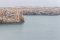 Cliffs and Sagre village in Cabo de Sao Vicente Royalty Free Stock Photo