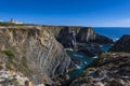 The cliffs at the Sardao Cape Cabo Sardao in the Vicentine Coast in Alentejo, Portugal