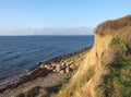 Cliffs by the seashore Denmark Royalty Free Stock Photo