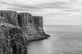 Cliffs seen from the Kilt Rock viewpoint, Isle of Skye Royalty Free Stock Photo