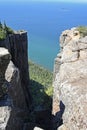 Cliffs at Sleeping Giant Provincial Park Royalty Free Stock Photo