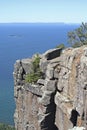 Cliffs at Sleeping Giant Provincial Park Royalty Free Stock Photo