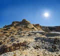 Cliffs and slopes of the mountains Shalkar-Nura