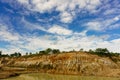 Cliffs are soil erosion, water Royalty Free Stock Photo