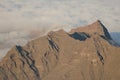 Cliffs of the soutwest of Gran Canaria and sea of clouds.