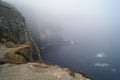 Cliffs  steep coast on the Old Head of Kinsale Royalty Free Stock Photo