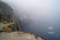 Cliffs  steep coast on the Old Head of Kinsale Royalty Free Stock Photo