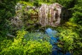 Cliffs and Tranquil Pond at Quarry Park Royalty Free Stock Photo