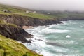 Cliffs, vegetation and waves in Dunmore Head